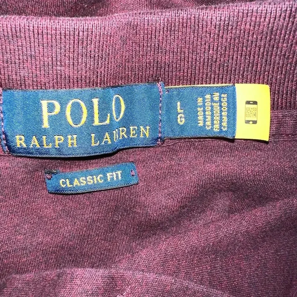 Polo Ralph Lauren, men’s long sleeve pony logo 1/4 button knit‎ polo shirt Large